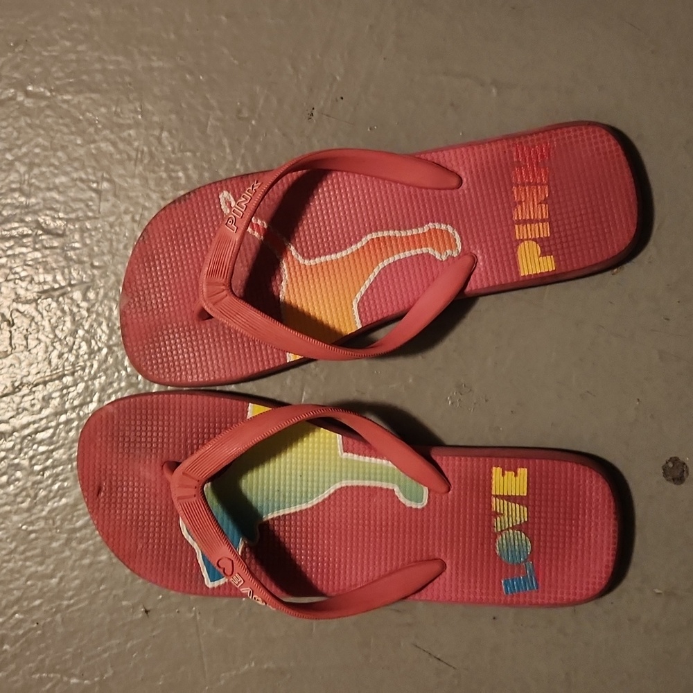 Victoria secret pink flip flops 7
